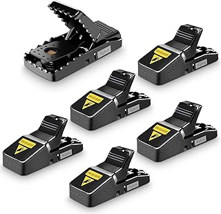 Mouse Trap, Mice Traps That Work Best Snap Traps for Small Mice and Mouse Outdoor Indoor Quick Kill and Reusable Mouse Traps 6 Pack
