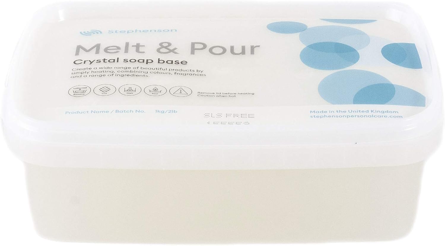 Stephenson Melt And Pour Soap Base Clear SLS FREE - 1Kg