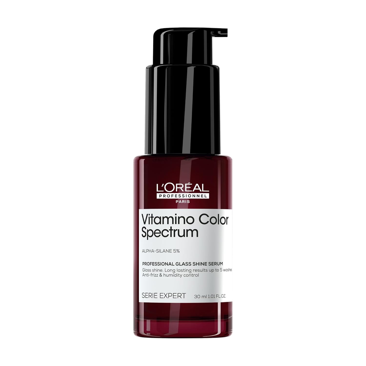 L'Oréal Professionnel Paris Vitamino Color Spectrum Glass Shine Serum - Instant Glass Shine, Protects Colored Hair, Heat Protection Up to 450°F, Vibrant Colors Up to 100 Days, 1.7 Fl Oz