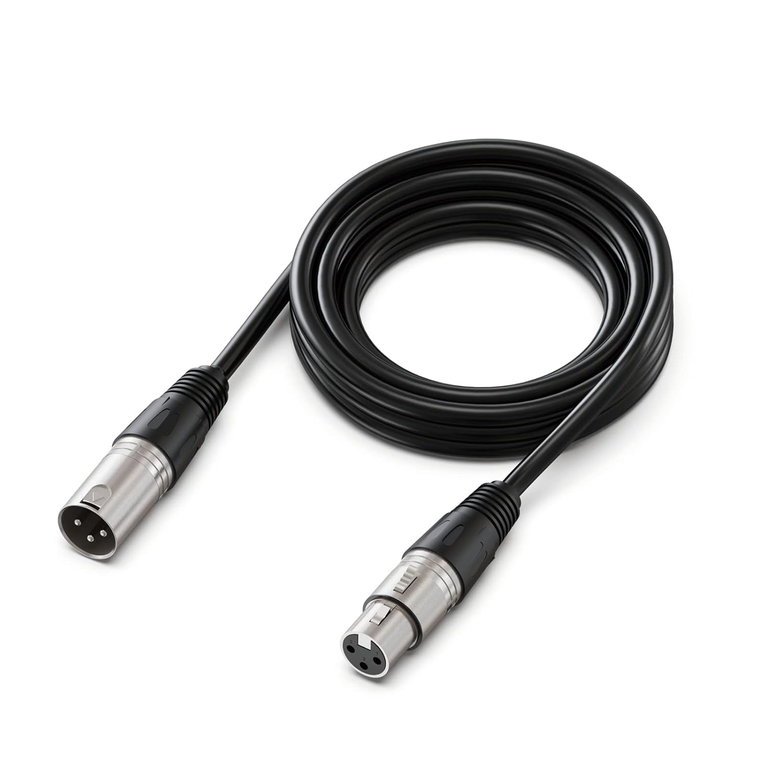 FIFINE XLR Microphone Cable 10ft, XLR Male to Female Mic Audio Cord with Balanced 3 PIN, Speaker Cable, Mic Wire, for Recording Podcast Streaming, Black-L9