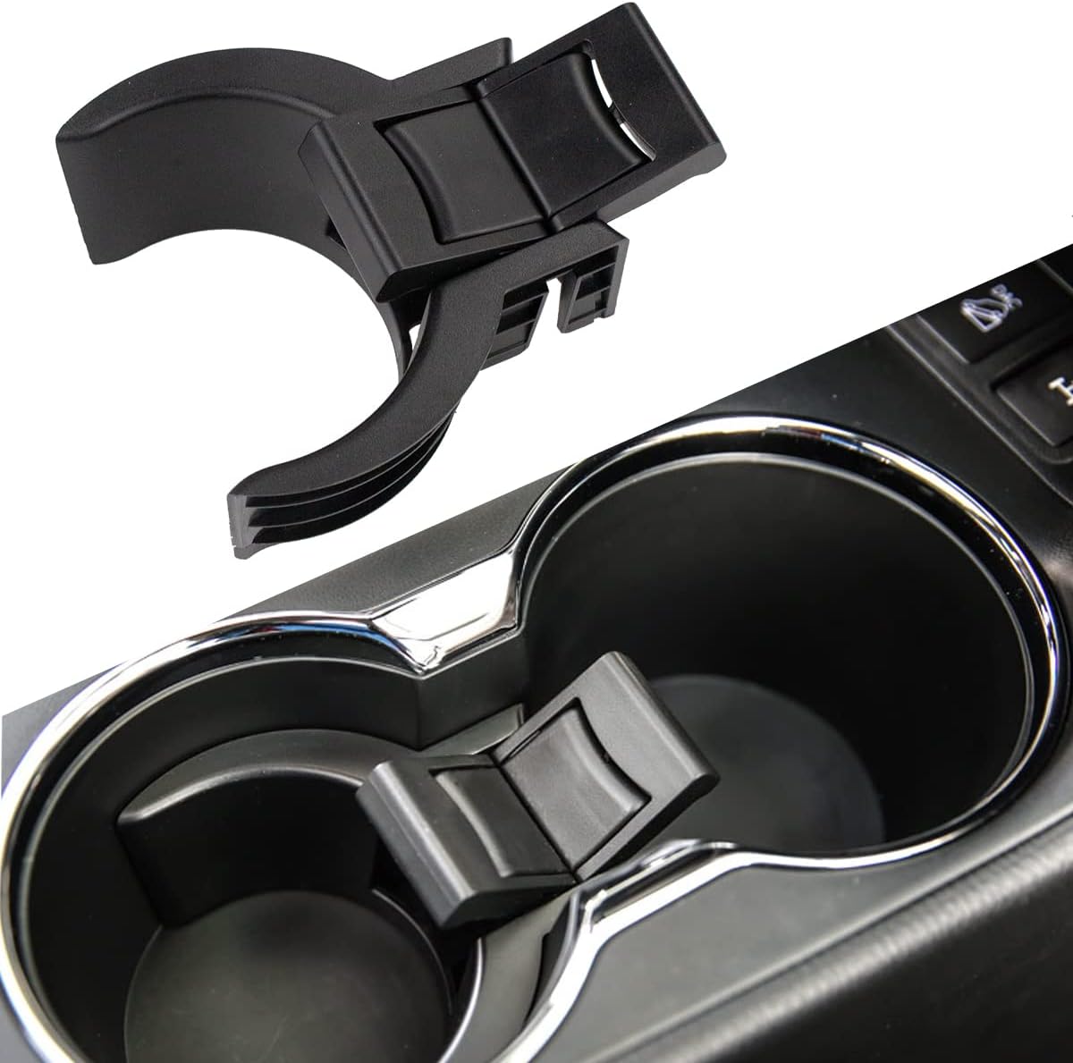 RLB-HILON Cup Holder Insert Divider Compatible with Toyota Highlander 2014 2015 2016 2017 2018 2019 Year