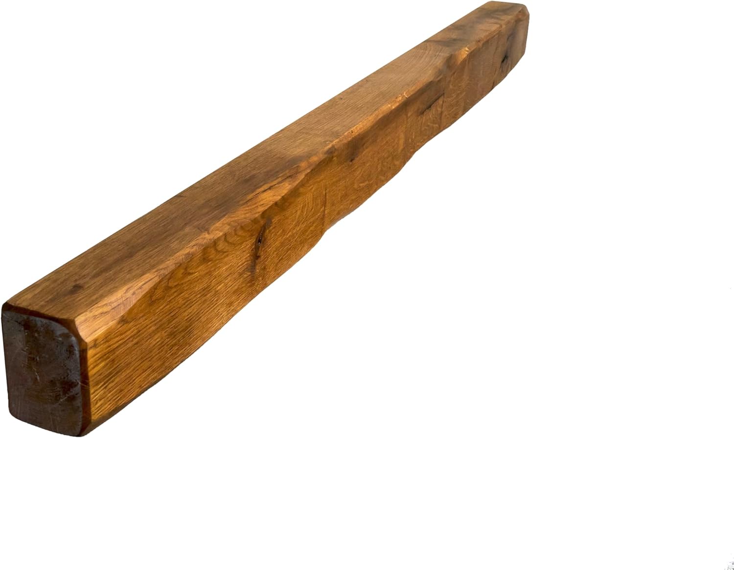 Solid Oak Beams for Fireplaces- Oak Floating Shelf for Home Decor- Rustic Shelves to Decorative Logs for Fireplace- Lightly Worked- Beam Size(90x7.5x10) Cm