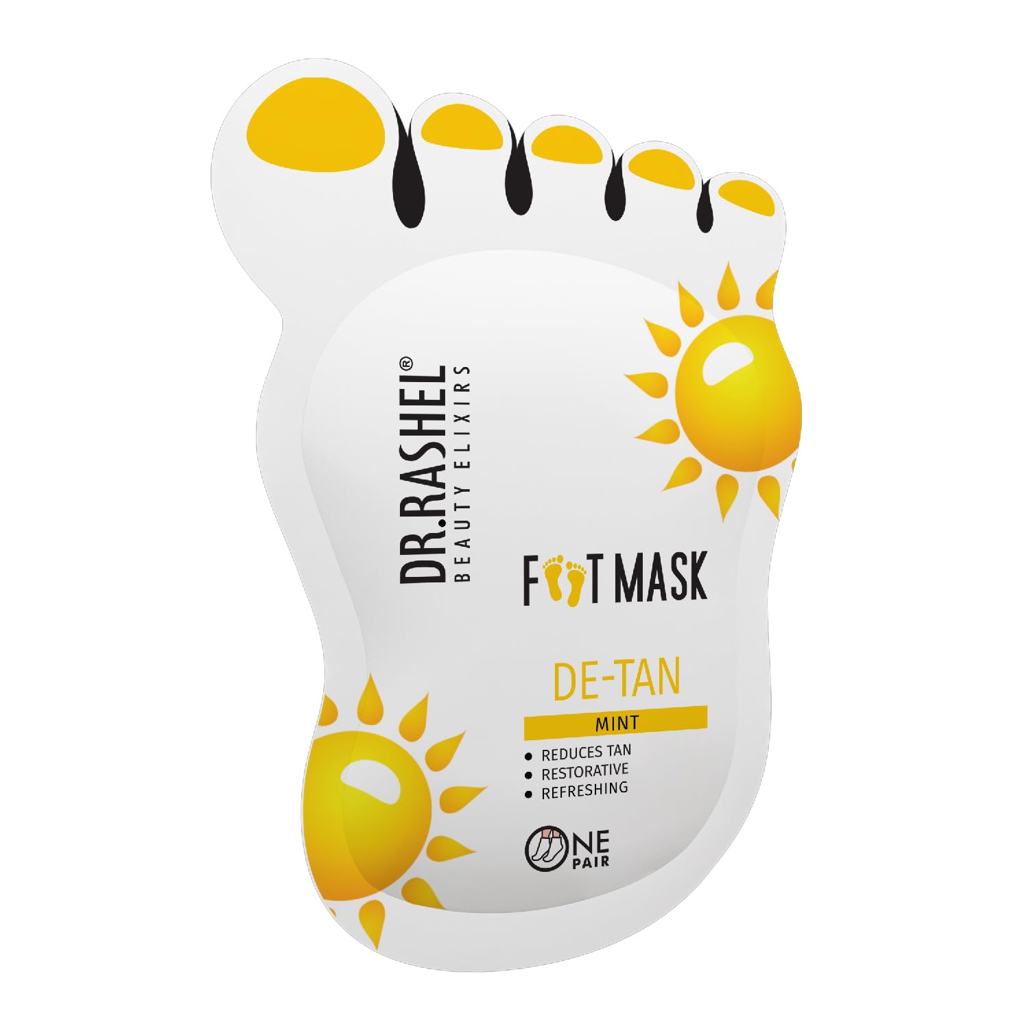 De-Tan Peeling & Exfoliating Foot Mask For Baby Soft Feet | Removes Dry Skin & Hard Calluses | Hydrates Dry Feet - 1 Pair