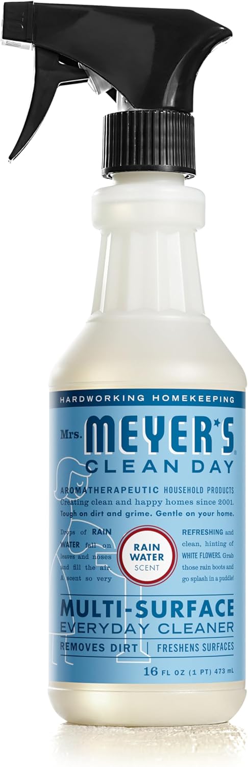 MRS. MEYER'S CLEAN DAY Multi-Surface Everyday Cleaner, Rain Water Scent, 16 Ounce Bottle