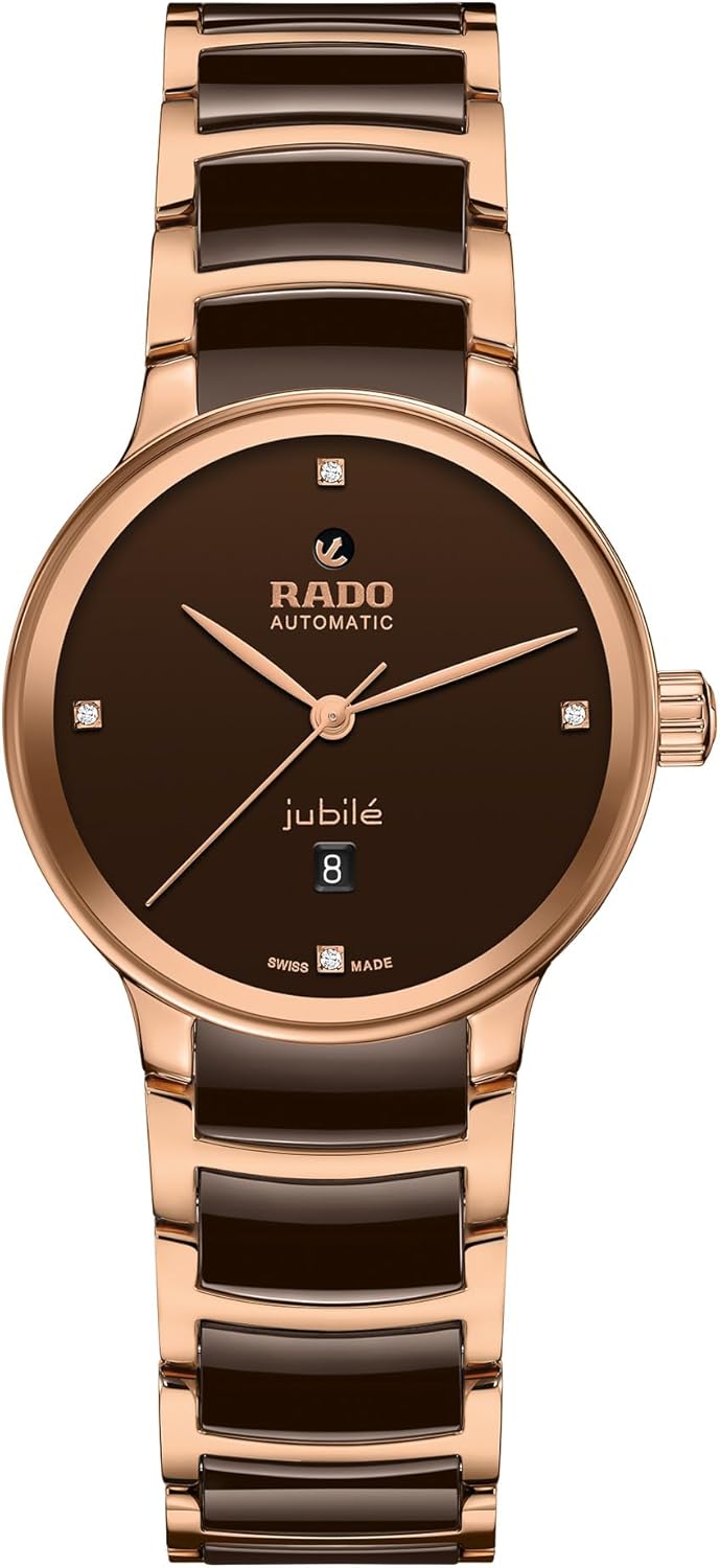 Rado -Centrix-Womens-Swiss Automatic Watch-Stainless Steel PVD-Sapphire Crystal -30.5mm