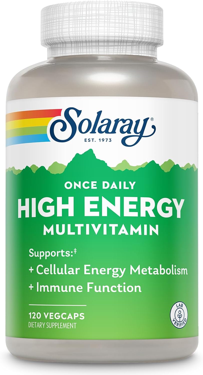 SOLARAY Once Daily High Energy Multivitamin, 120 VegCaps