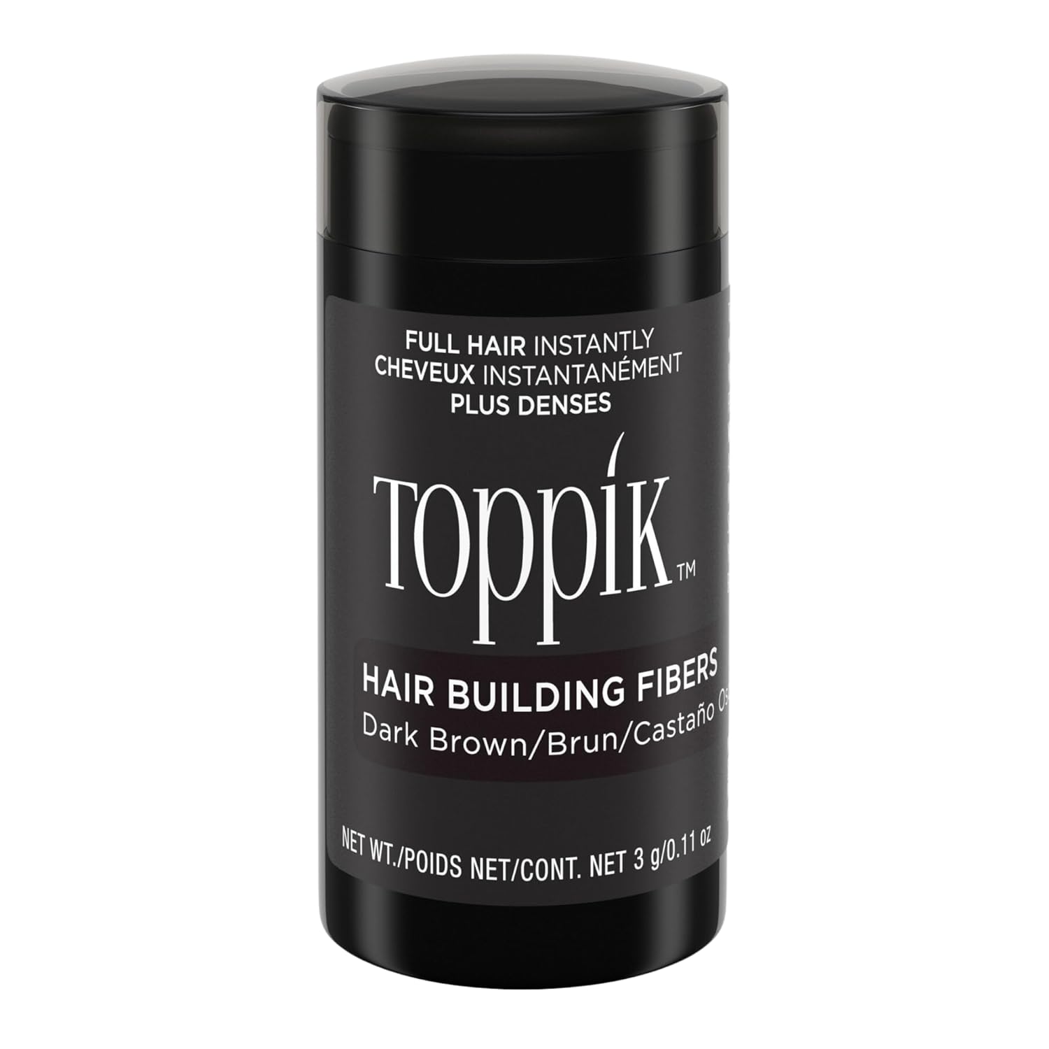 Toppik Hair Building Fibers, 3g Fill In Fine or Thinning Hair Instantly Thicker, Fuller Looking Hair 9 Shades for Men Women