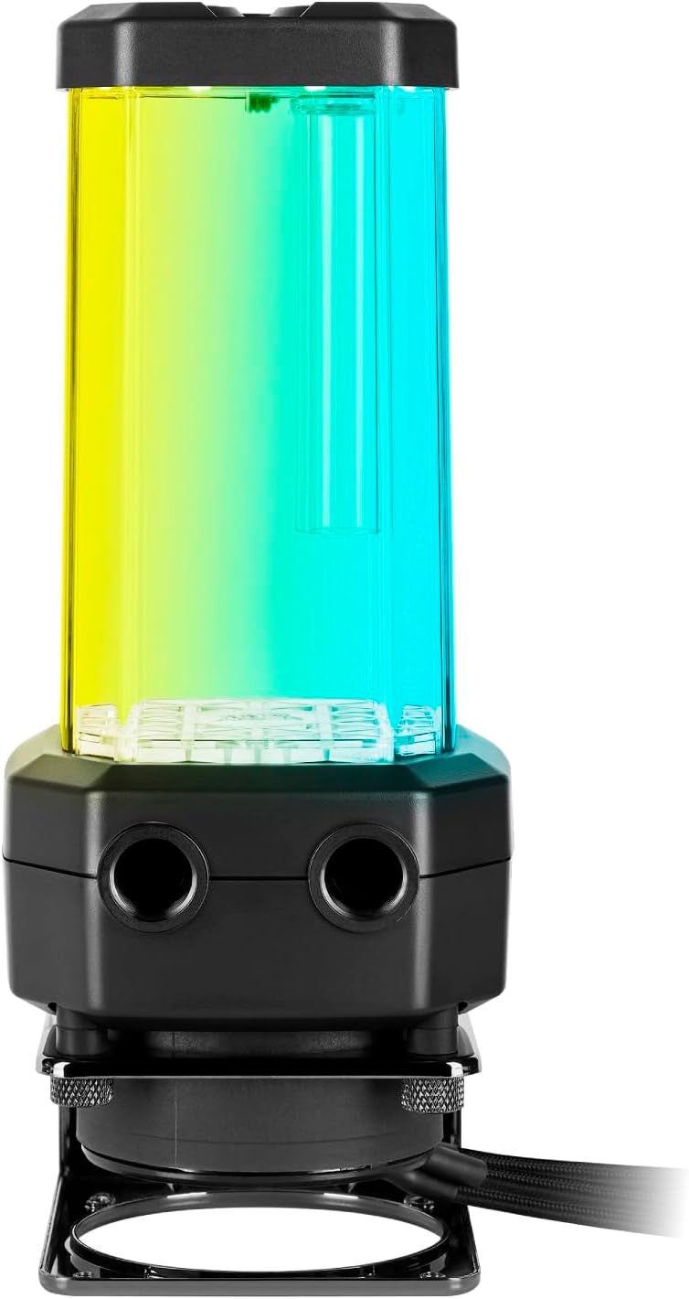 Corsair Hydro X Series XD5 RGB Pump/Reservoir Combo - D5 PWM Pump - 330ml Reservoir - Ten Individually Addressable RGB LEDs - Temperature Sensor - Black CX-9040006-WW