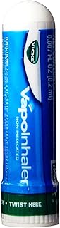 Vicks VapoInhaler, Portable Nasal Inhaler, Non-Medicated, Soothing Vapors, Menthol Scent, 1 Count
