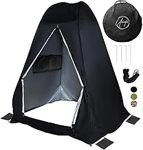 Pop Up Large Privacy Tent - 7ft Tall - Oversized Strong Camping Toilet Tent- Portable Camp Shower Pod w/Hooks- Porta Pod- Outdoor Bathroom, Potty, Changing Private Room