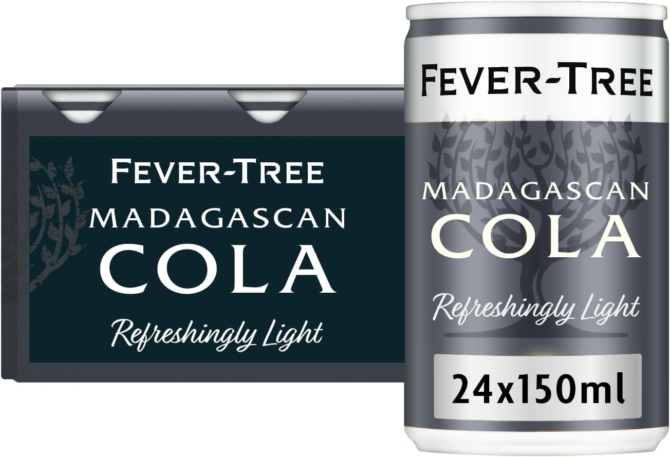 Fever-Tree Light Madagascan Cola 6x150ml (Pack of 4, Total 24 Cans)