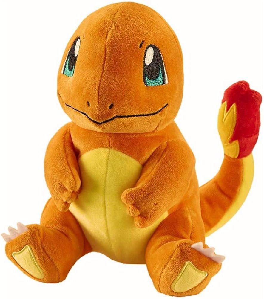 Pokemon Plush Figures | 20 cm Plush Animal | Stuffed Toy, Plush:Charmander sitting