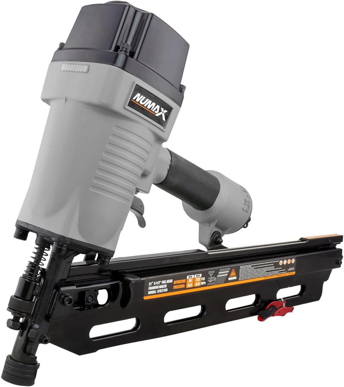 NuMax SFR2190 Pneumatic 21 Degree 3-1/2" Framing Nailer