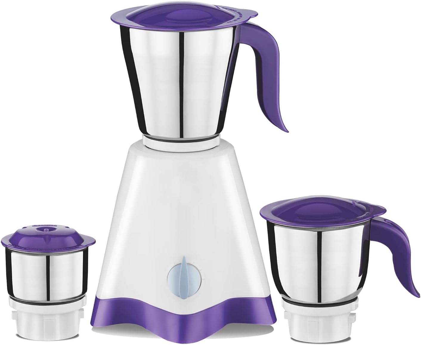 Preethii Crown MG-205 500W Mixer Grinder, White and Purple