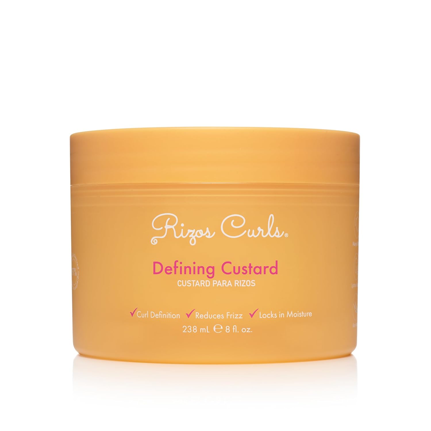 Rizos Curls Defining Custard – Long Hold, Shine & Frizz Control – Defines & Moisturize All Curl Types: Wavy, Curly, Coily 1a–4c – Sulfate & Paraben Free