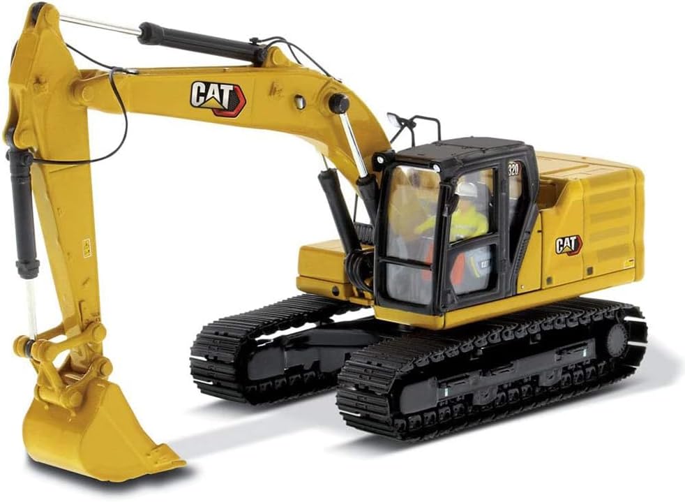Diecast Masters 1:50 Scale Caterpillar 320 Hydraulic Excavator | High Line Series Cat Trucks & Construction Equipment Model 85569