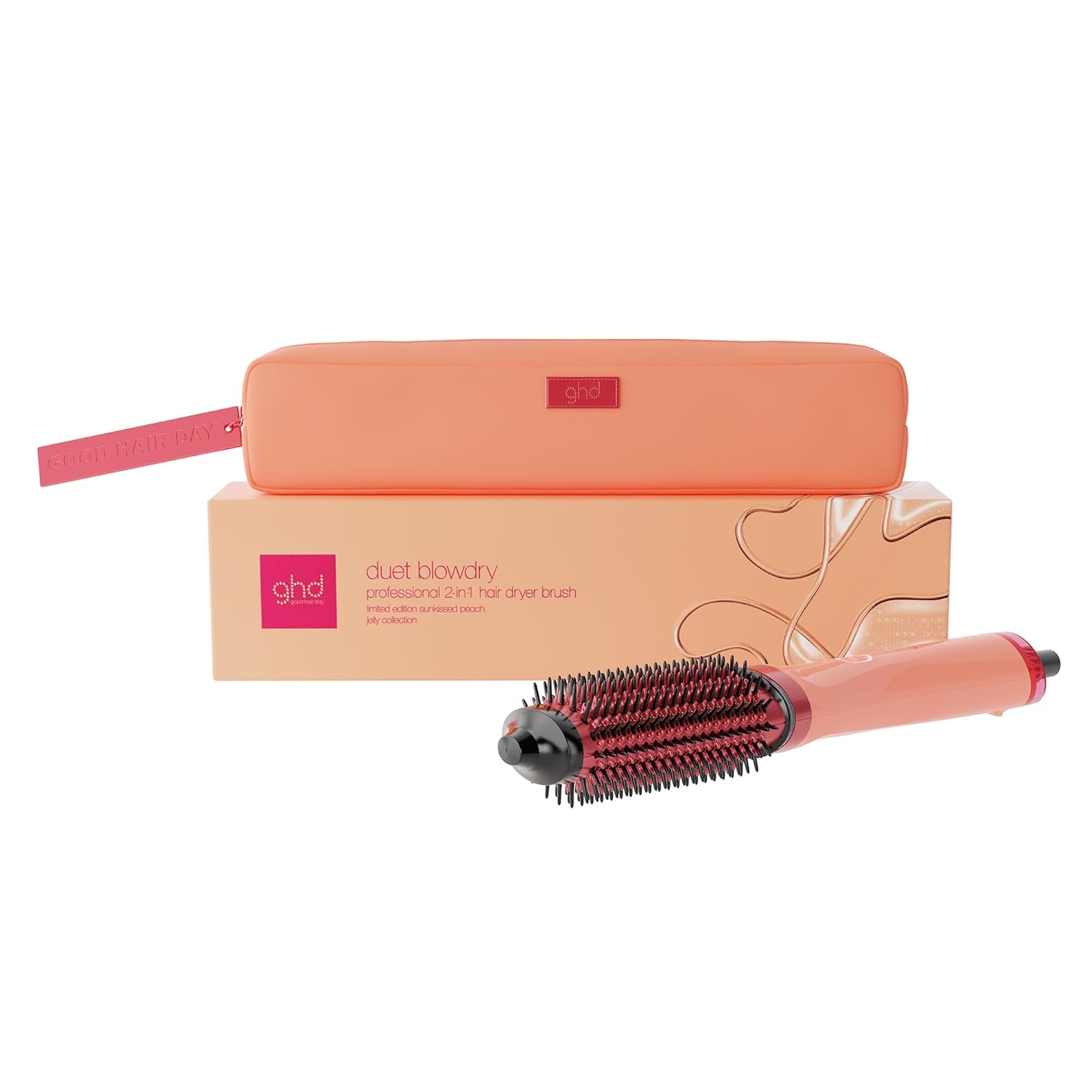 ghd Duet Blowdry-Hair Dryer Brush | Wet to Blow Dried with No Heat Damage | 3X More Volume with 24 Hour Long-Lasting Results | Blow Dry with No Fizz | 50% More Shine
