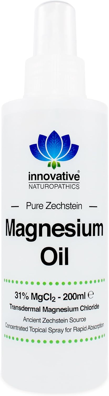 Magnesium Oil Spray - Pure Magnesium Chloride - Ancient Zechstein Source (Pure Magnesium Oil 200ml)