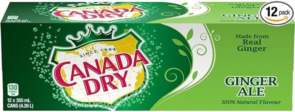 Canada Dry Ginger Ale Fridge Pack Cans, 355 mL, 12 Pack