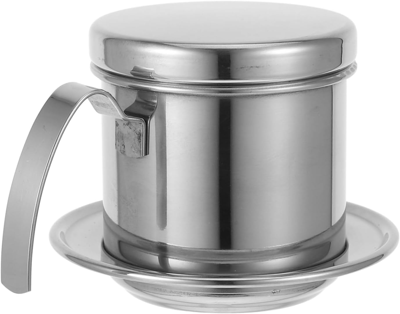 TOPPERFUN Vietnamese Coffee Maker Reusable Stainless Steel Drip Filter for Home Office Outdoor Use Single Serve Coffee Brewer with Modern Design for Flavorful Brews