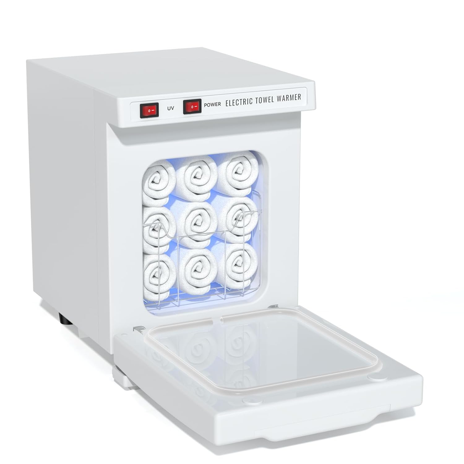 Hot Towel Warmer for Spa, Thermostatic Towel Heater, 2-in-1 Professional Mini Towel Warmer, Beauty Salon and Spa Towel Warmers for Facial.(5L-White)