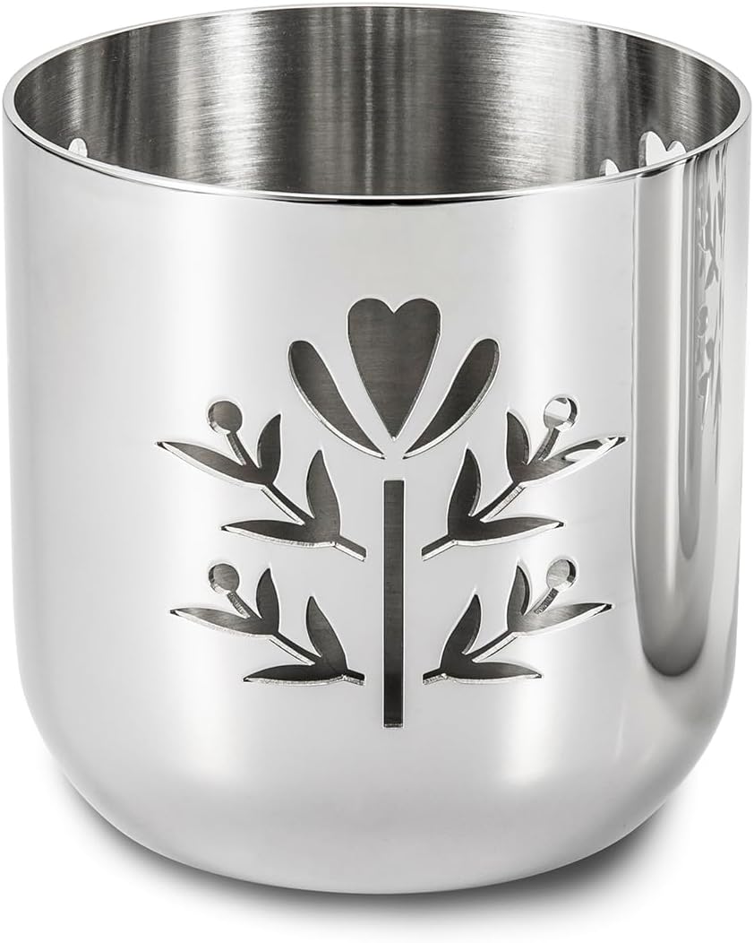 Robert Welch Meadow Posy Tealight Holder. Made from Stainless Steel.