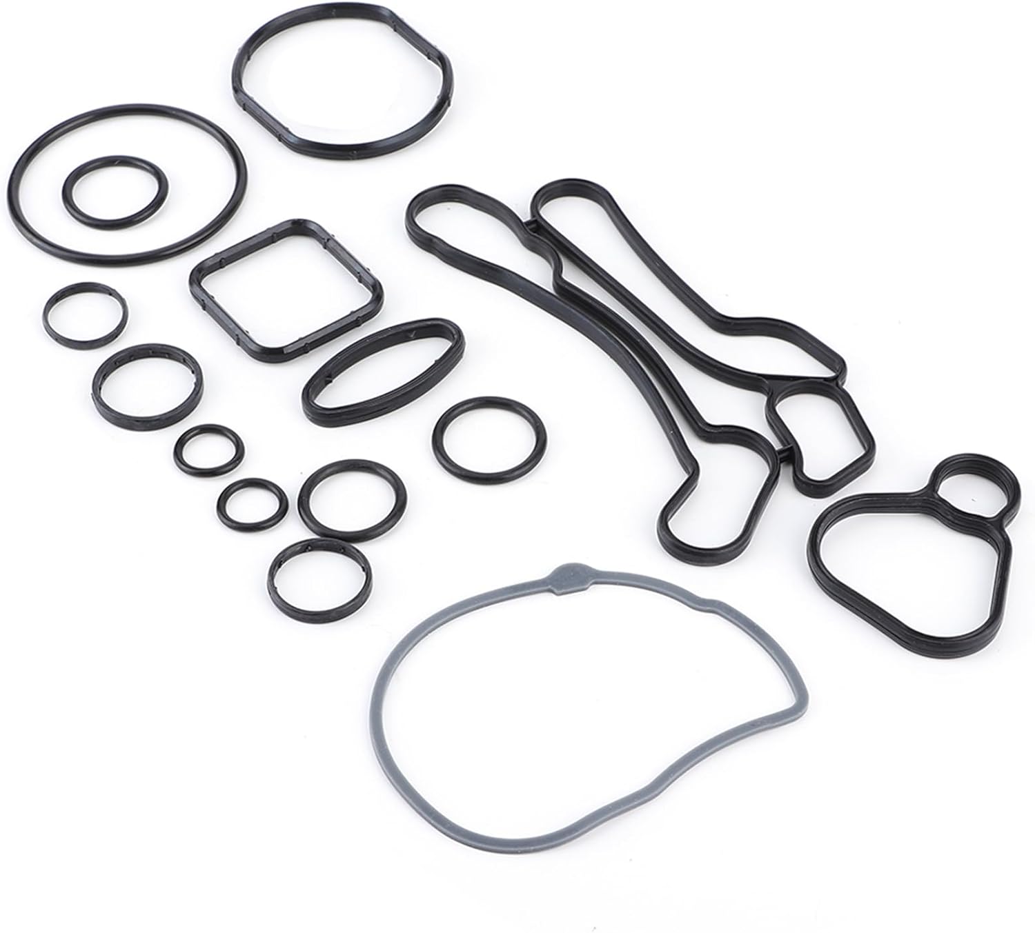 Oil Cooler Seals,Car Engine Gasket Sets 55355603 Engine Oil Cooler Gasket Seals Set Repair Kit Compatible with Astra Corsa Pontiac