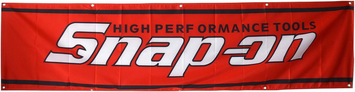 Daoops Snap On Flag Tools 2X8FT Red Banner