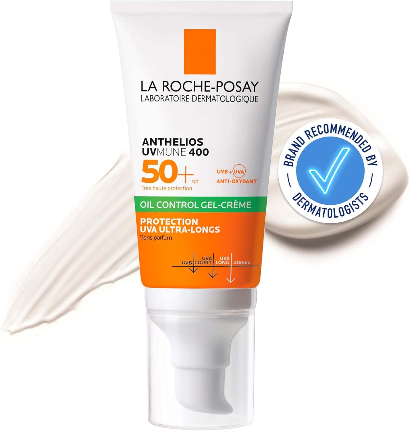 La Roche-Posay Anthelios UVMune 400 Oil Control Gel Sun screen SPF50+ For Oily And Blemish-Prone Skin 50ml