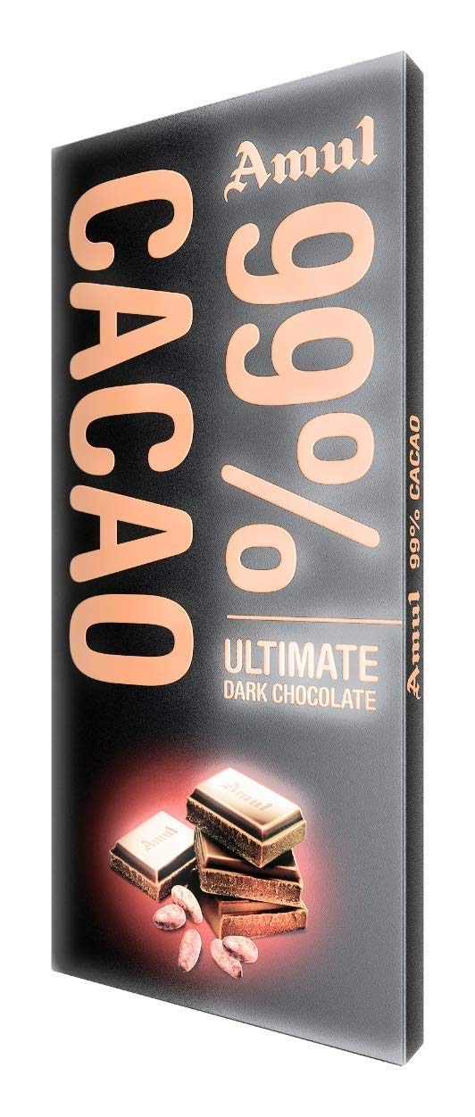 Amul 99% Dark Chocolate 125g Pack of 2