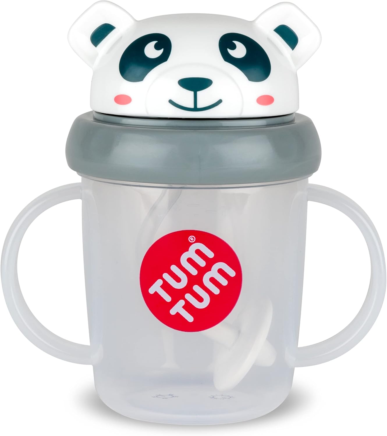 TUM TUM Tippy Up Free Flow Sippy Cup (No Valve), Sippy Cup for Toddlers, 200ml, BPA Free (Pip Panda S3)