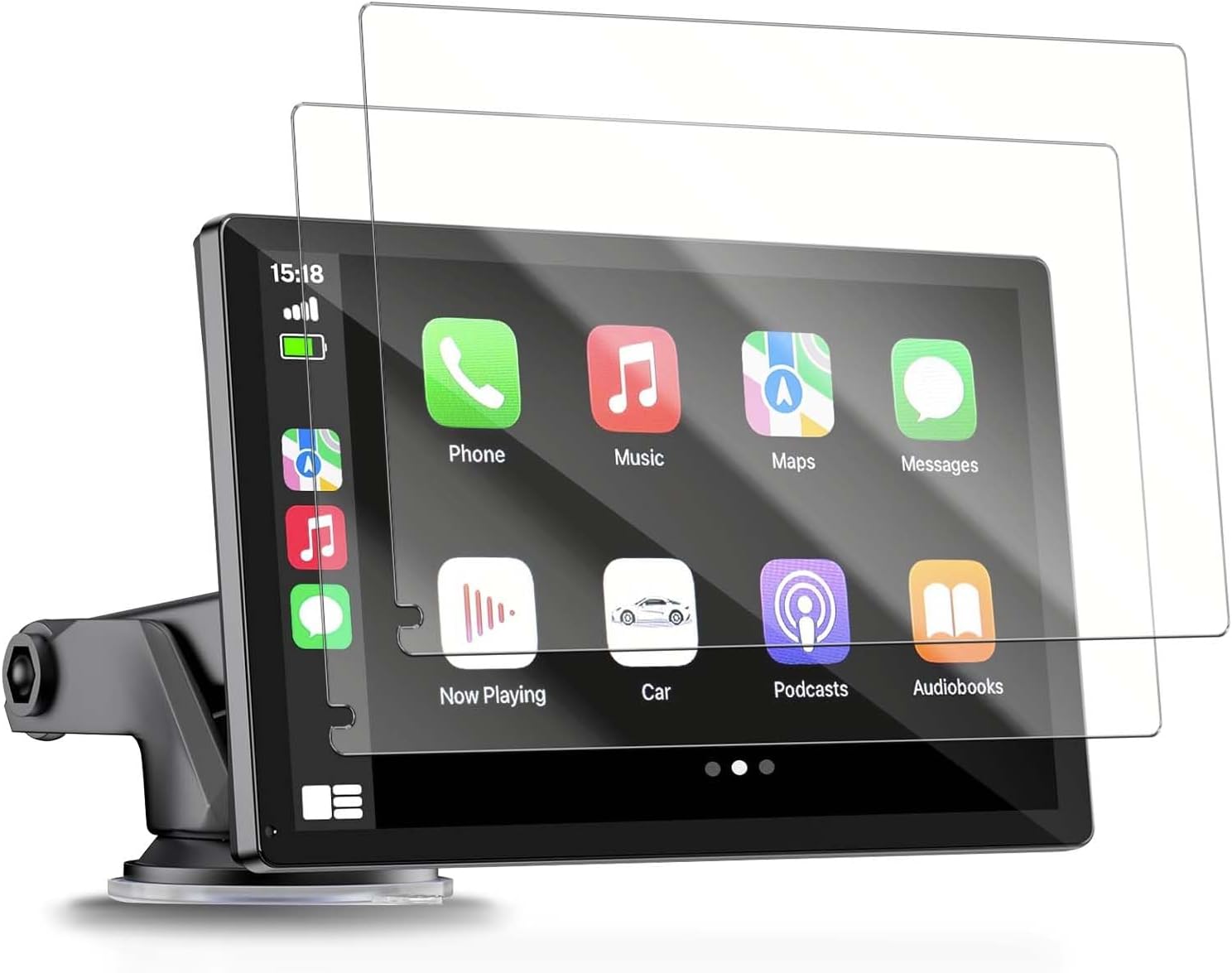 2-Pack Screen Protector for HAUXIY Q9S Wireless Carplay Screen,9 inch Soft PET Film for HAUXIY Portable Apple Carplay & Android Auto Car Stereo, Anti-Scratch, Anti-Fingerprint, HD Clear Film