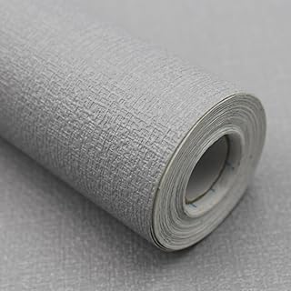 Premium Wall Paper Peel and Stick Modern 17.7" X 394"- Extra Thick, Durable & Luxurious - Textured Grasscloth Peel and Stick Wallpaper for Bathroom, Bedroom, Furniture
