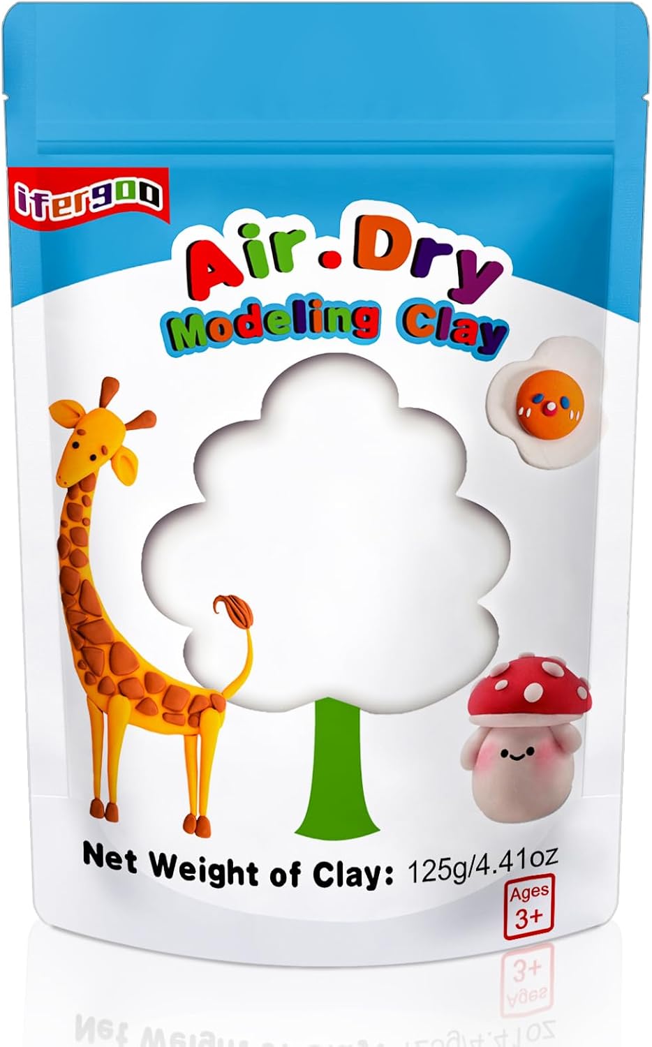 iFergoo Air Dry Clay, White Ultra Light Modeling Clay, Magic Clay DIY Creative Modeling Dough, Kids Gifts for Girls Boys…