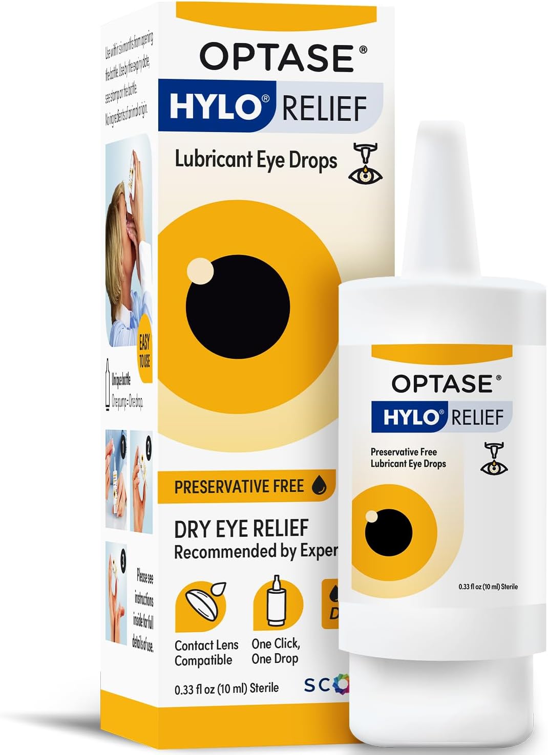 Optase® HYLO® Relief Dry Eye Drops, 0.33 fl oz