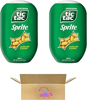 Sprite Lemon Lime Flavored Tictak, 3.4 oz Each, Pack of 2