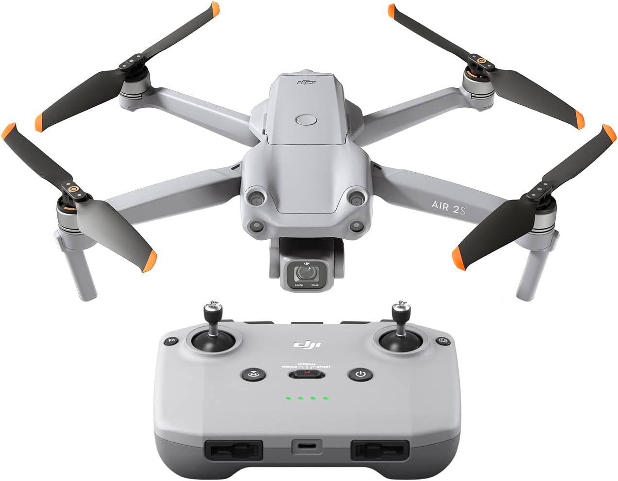DJI Air 2S, Drone Quadcopter UAV with 3-Axis Gimbal Camera, 5.4K Video, 1-Inch CMOS Sensor, 4 Directions of Obstacle Sensing, 31 Mins Flight Time, 12km 1080p Video Transmission, MasterShots, Gray
