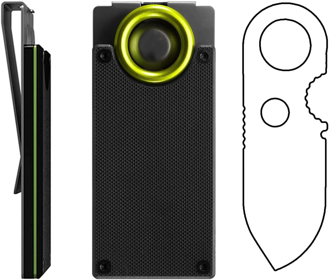 BKGDO IGERBERI Gear 31-002521N GDC Money Clip Credit Card Holder EDC Gear and Equipment - Stainless Steel