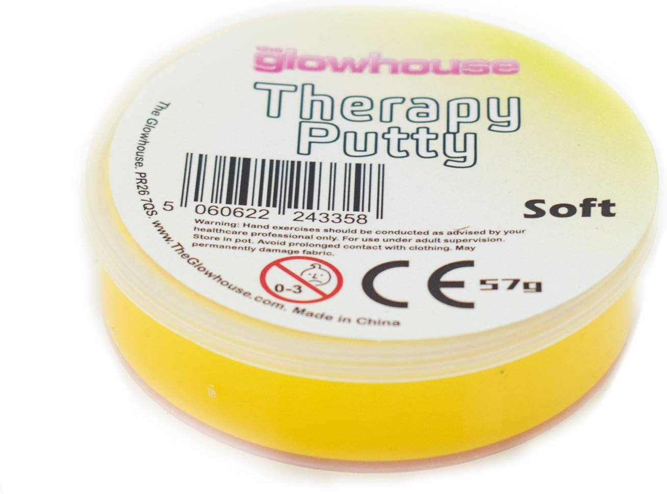 Premium Therapy Putty Squeezable Non-Toxic, Hand Exercise, Anti-Stress for Adults & Children (Yellow - Soft)