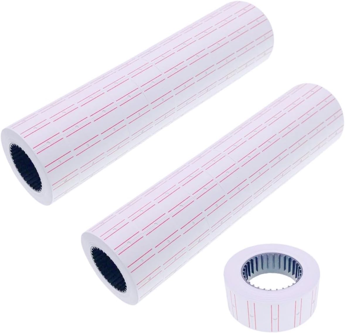 JZK 20 Rolls Total 10000 Pieces Labels, 21mm x 12mm Price Gun Sticker, Paper Pricing Labels, 500 Pieces per roll