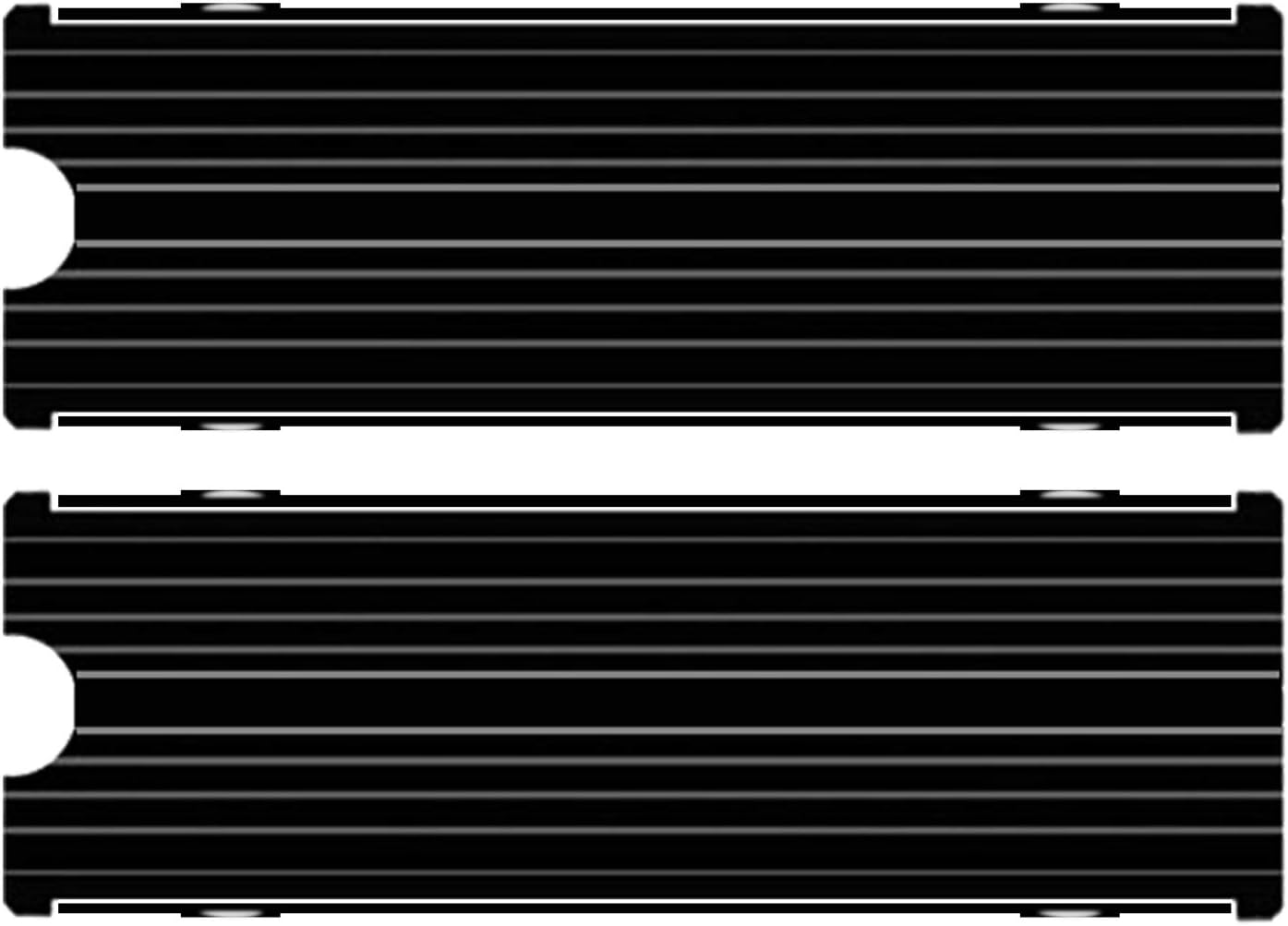 M.2 Heatsink SSD Cooler for PS5 PCIE NVME or SATA m2 2280 SSD Cooling（Black 2 Pieces）