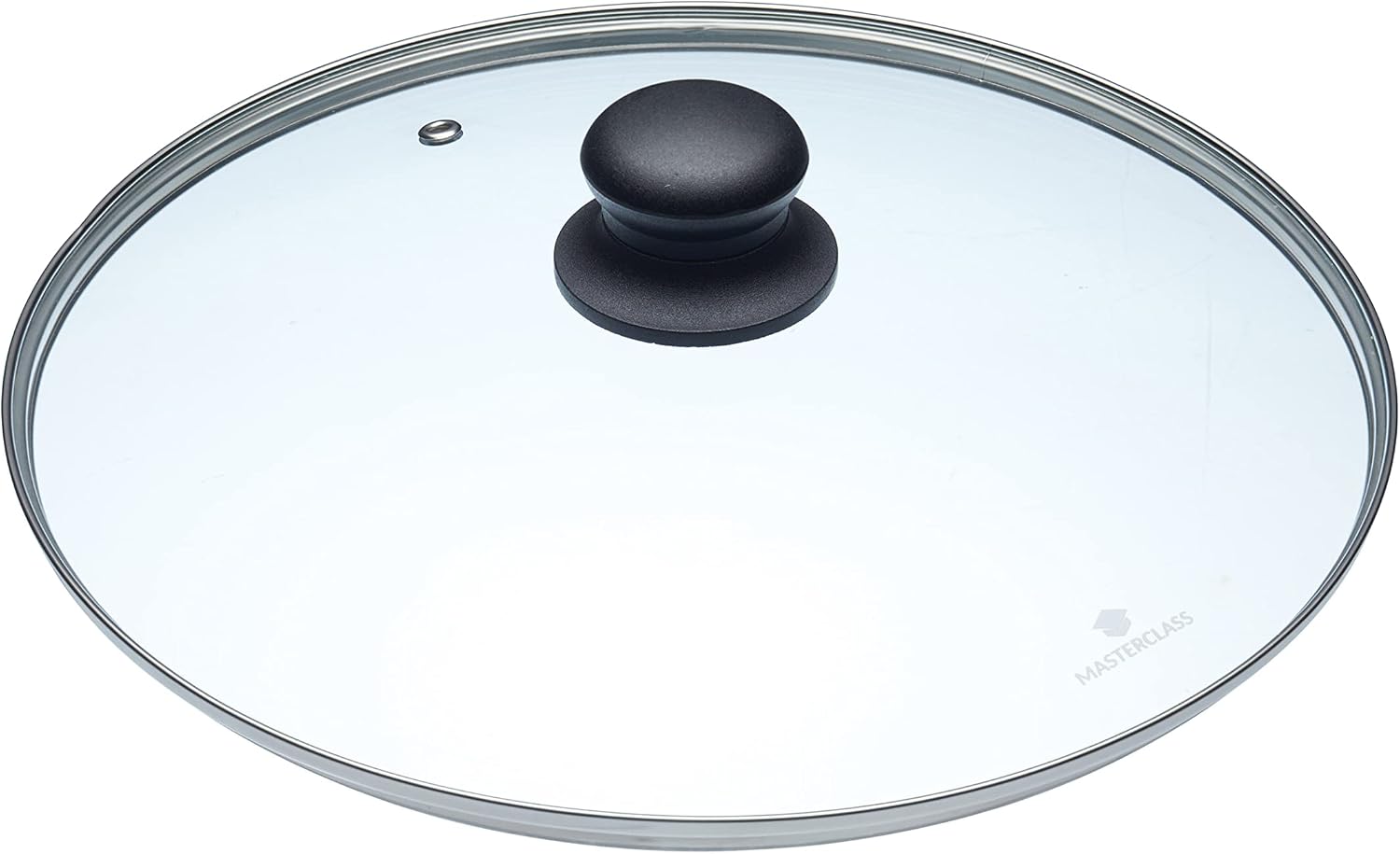 MasterClass Vented Glass Saucepan and Frying Pan Lid, 28cm