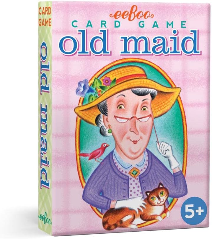 eeBoo: Old Maid Playing Card Game, Cards are Durable and Easy to Use, Instructions Included, Educational and Fun Learning, For Ages 5 and up