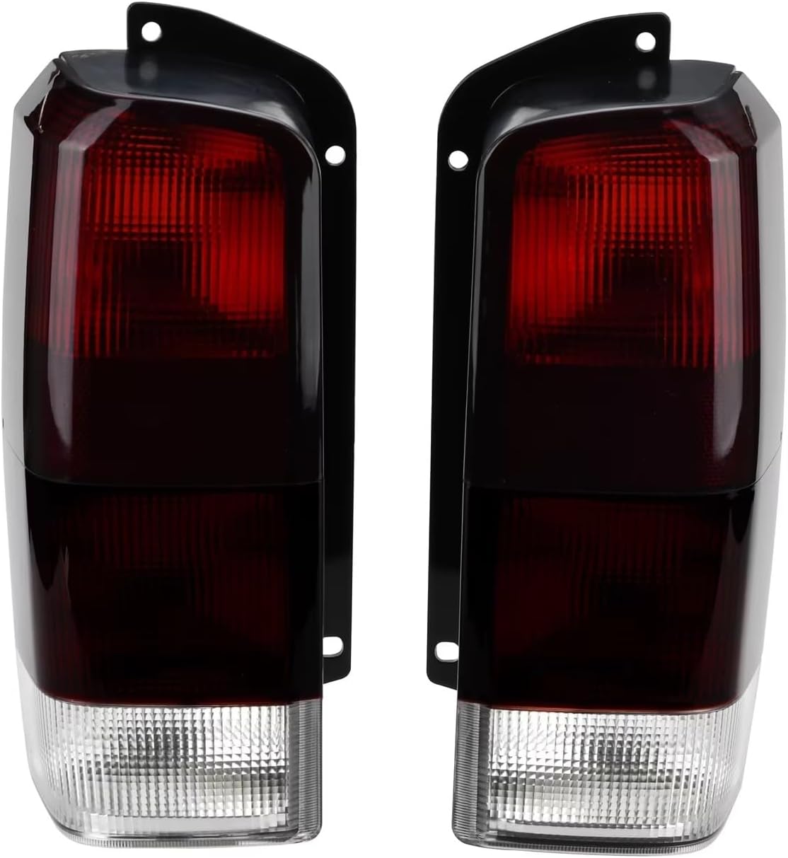 Hguvsjd Rear Tail Light For Jeep For Cherokee XJ 1997-2001 Tail Lights Red/Smoke Lens Rear Tail Lamps Set(Left + Right)(Red)