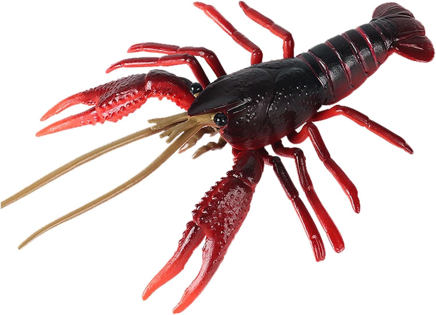 Ocean Sea Animal Toys, Realistic Crayfish Fairy Garden Accessories, Learning Educational Toys for Christmas Birthday Cake Topper for Kids (Red)