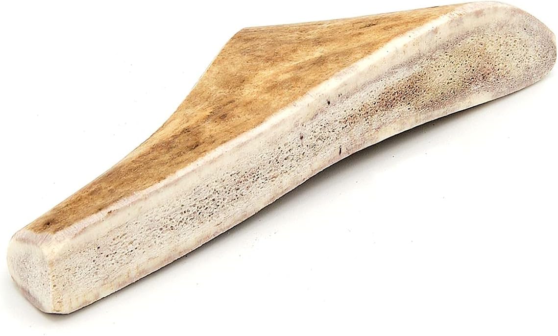 100% Natural Grade A Premium Split Deer Antlers for Dogs - Long Lasting Dog Chews for Aggressive Chewers - Healthy and Durable Dog Treat for All Breeds - Supports Dental Health (Medium)