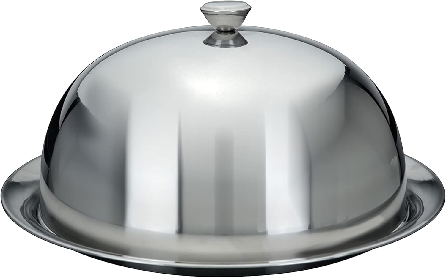 Food Cover Dome Plate Restaurant Stainless Steel Cloche Serving Dish Bell Jar