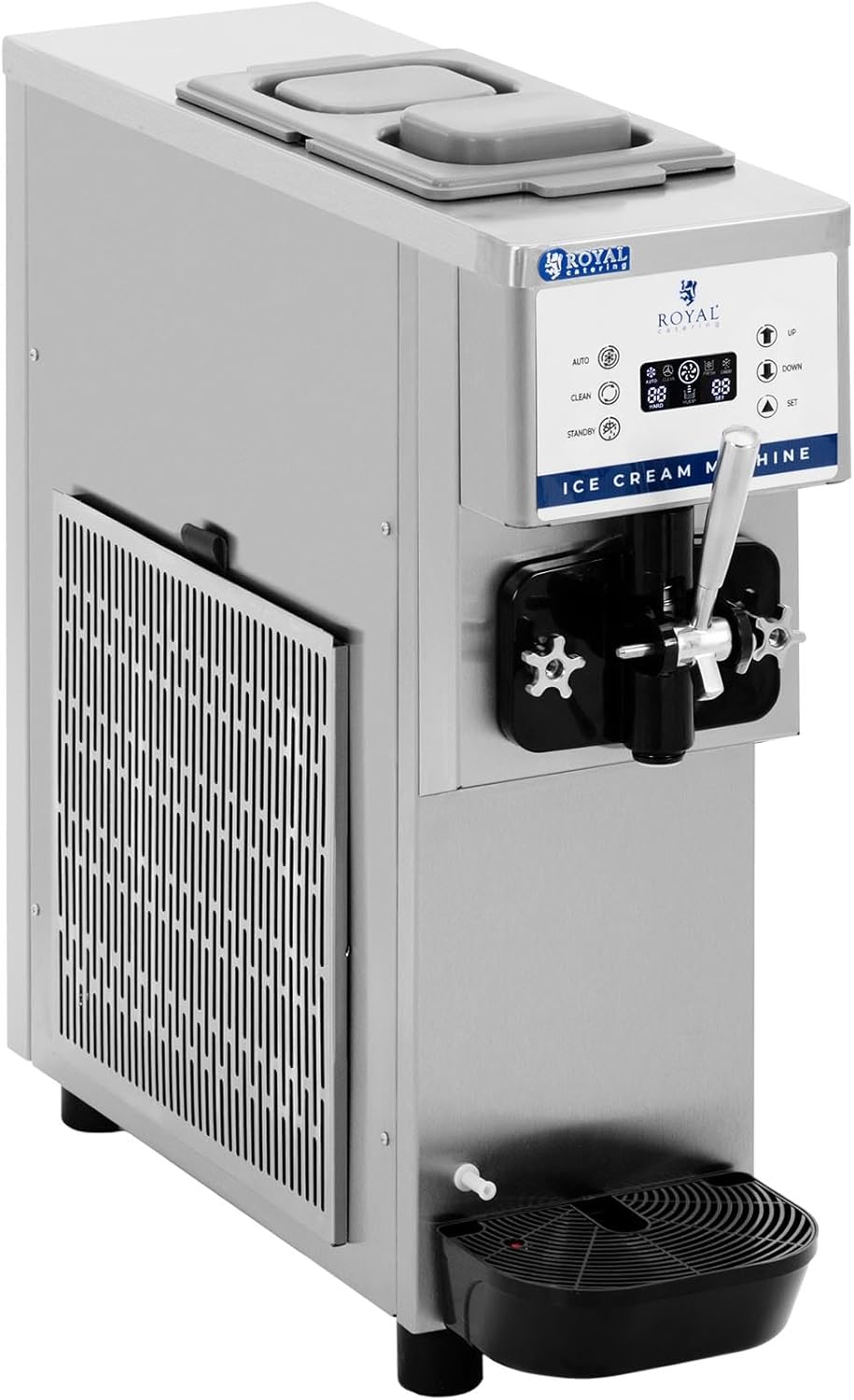 Royal Catering RCSI-16A Soft Serve Ice Cream Machine - 800 W - 13 l/h - LED - Royal Catering Frozen yoghurt machine Soft ice cream machine Soft serve machine Soft ice cream maker