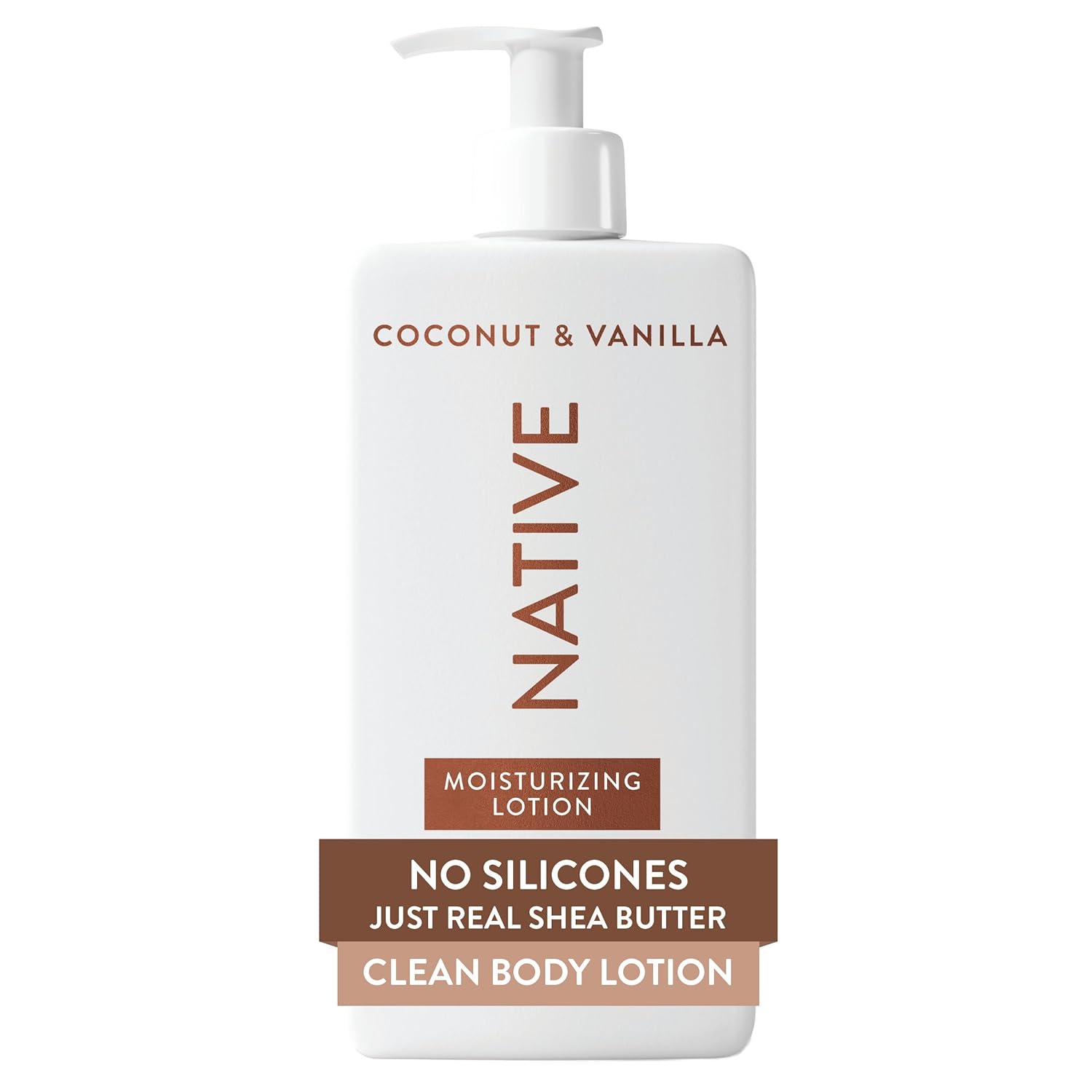 Native Body Lotion Contains Naturally Derived Plant-Based Moisturizers for Women and Men | Restores Dry Skin, Coconut & Vanilla, 16.5 fl oz