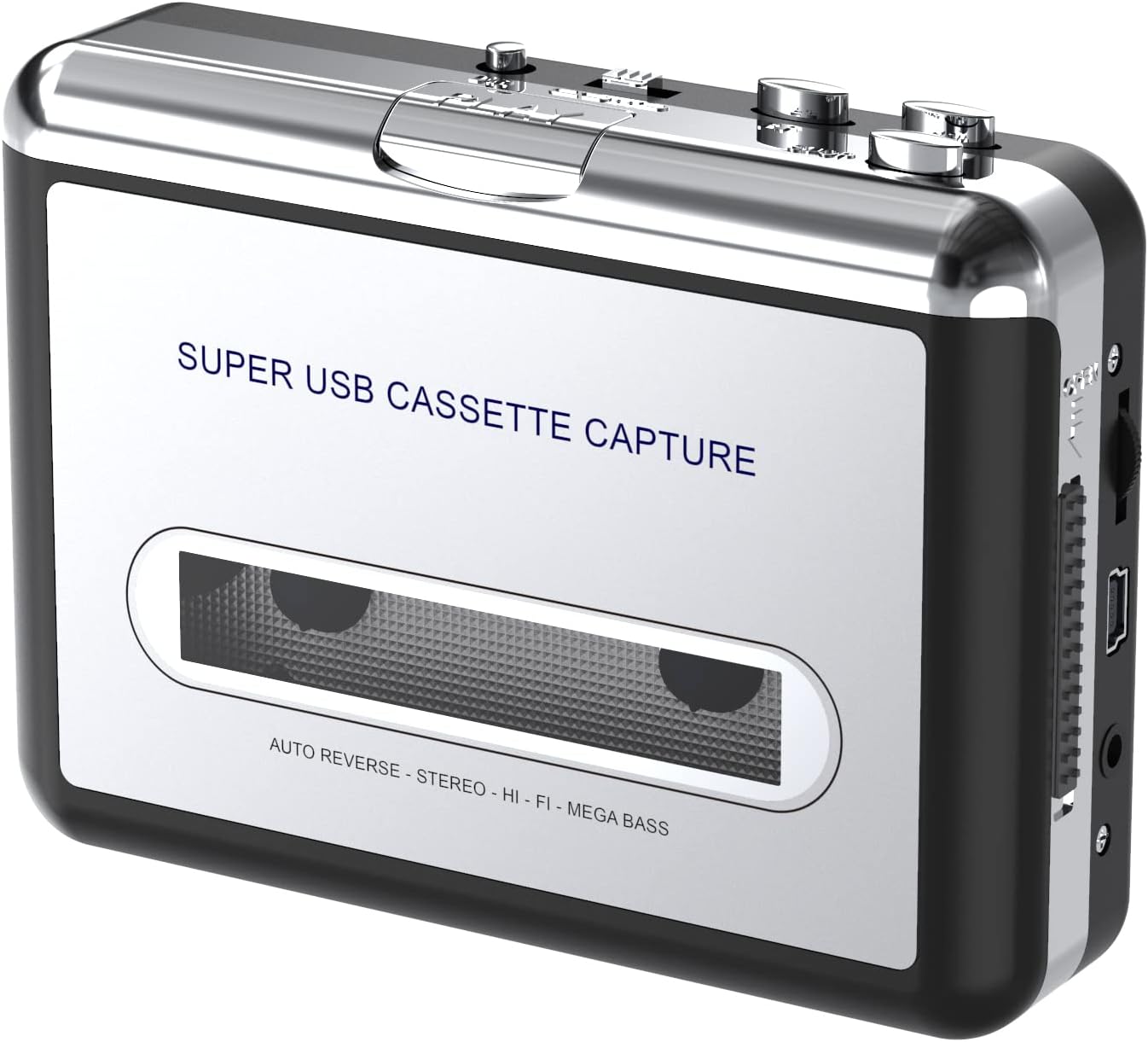 DIGITNOW! Portable Cassette Player/Cassette to MP3 Converter Capture Cassette Tape to MP3/CD Audio via USB